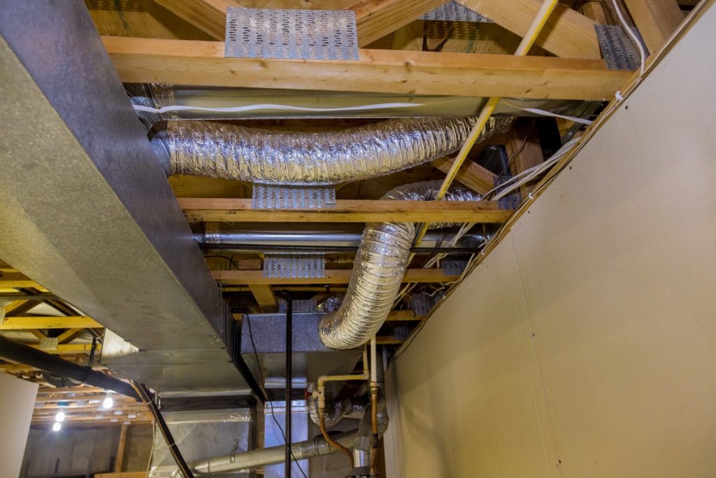 HVAC installation and ductwork